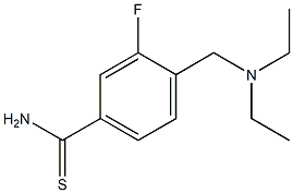 4-[(diethylamino)methyl]-3-fluorobenzenecarbothioamide Structural