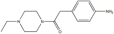 4-[2-(4-ethylpiperazin-1-yl)-2-oxoethyl]aniline Structural