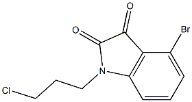 4-bromo-1-(3-chloropropyl)-2,3-dihydro-1H-indole-2,3-dione