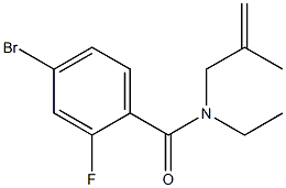 4-bromo-N-ethyl-2-fluoro-N-(2-methylprop-2-enyl)benzamide Structural