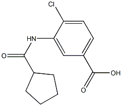 4-chloro-3-[(cyclopentylcarbonyl)amino]benzoic acid