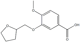 4-methoxy-3-(tetrahydrofuran-2-ylmethoxy)benzoic acid Structural