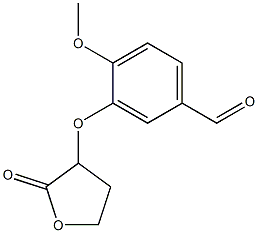 4-methoxy-3-[(2-oxooxolan-3-yl)oxy]benzaldehyde Structural