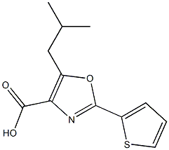 5-(2-methylpropyl)-2-(thiophen-2-yl)-1,3-oxazole-4-carboxylic acid