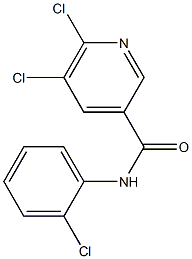 5,6-dichloro-N-(2-chlorophenyl)pyridine-3-carboxamide Structural