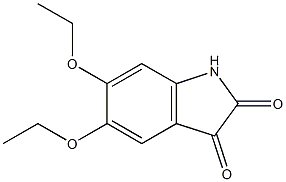 5,6-diethoxy-2,3-dihydro-1H-indole-2,3-dione Structural