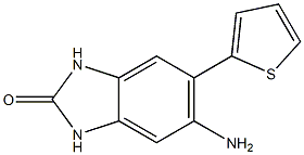 5-amino-6-thien-2-yl-1,3-dihydro-2H-benzimidazol-2-one Structural