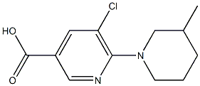 5-chloro-6-(3-methylpiperidin-1-yl)pyridine-3-carboxylic acid