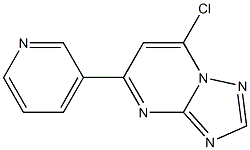 7-chloro-5-pyridin-3-yl[1,2,4]triazolo[1,5-a]pyrimidine Structural