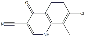 7-chloro-8-methyl-4-oxo-1,4-dihydroquinoline-3-carbonitrile