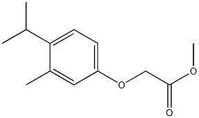 methyl 2-[3-methyl-4-(propan-2-yl)phenoxy]acetate Structural