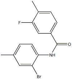 N-(2-bromo-4-methylphenyl)-3-fluoro-4-methylbenzamide Structural