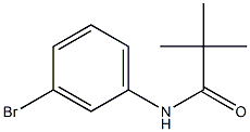 N-(3-bromophenyl)-2,2-dimethylpropanamide Structural