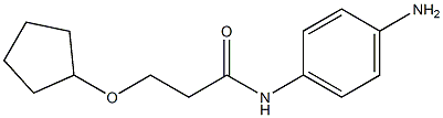 N-(4-aminophenyl)-3-(cyclopentyloxy)propanamide Structural