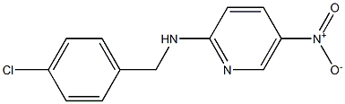 N-[(4-chlorophenyl)methyl]-5-nitropyridin-2-amine Structural