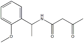 N-[1-(2-methoxyphenyl)ethyl]-3-oxobutanamide Structural