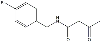 N-[1-(4-bromophenyl)ethyl]-3-oxobutanamide Structural