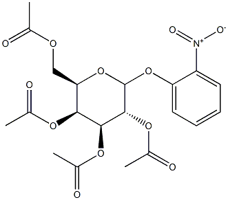 O-Nitrophenyl 2,3,4,6-tetra-O-acetyl--D-galactopyranoside Structural