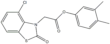 3,4-dimethylphenyl (4-chloro-2-oxo-1,3-benzothiazol-3(2H)-yl)acetate