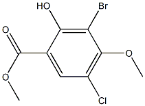 methyl 3-bromo-5-chloro-2-hydroxy-4-methoxybenzoate