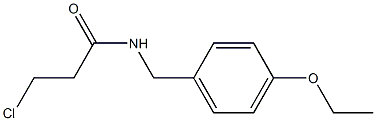 3-chloro-N-(4-ethoxybenzyl)propanamide Structural