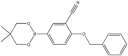 2-Benzyloxy-5-(5,5-dimethyl-1,3,2-dioxaborinan-2-yl)benzonitrile