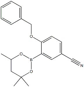 4-Benzyloxy-3-(4,4,6-trimethyl-1,3,2-dioxaborinan-2-yl)benzonitrile