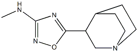 3-(3-Methylamino-1,2,4-oxadiazol-5-yl)quinuclidine Structural