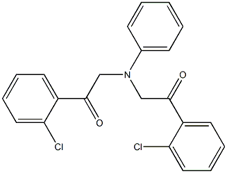 1-(2-CHLORO-PHENYL)-2-([2-(2-CHLORO-PHENYL)-2-OXO-ETHYL]-PHENYL-AMINO)-ETHANONE Structural