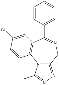 Alprazolam tablets Structural