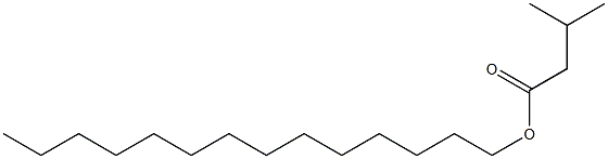 tetradecyl isopentanoate Structural