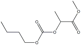 propanoic acid, 2-[[](butoxycarbonyl)oxy]-, methyl ester Structural