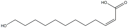 cis-12-hydroxy-2-Dodecenoic acid Structural