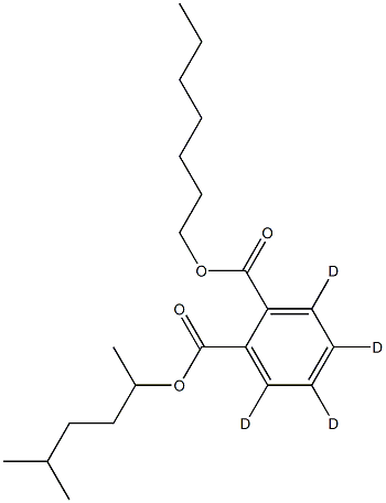 Heptyl 5-Methyl-2-hexyl Phthalate-d4 Structural