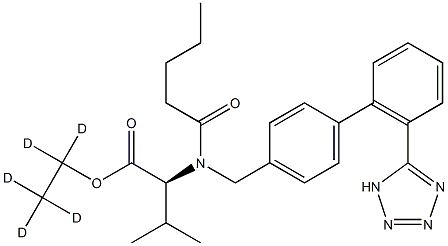 Valsartan Ethyl-d5 Ester Structural