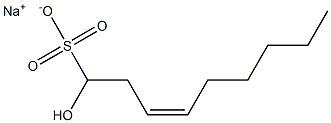 Sodium (Z)-1-Hydroxynon-3-ene-1-sulfonate Structural