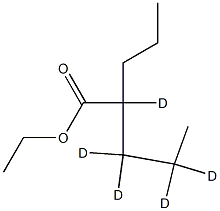 Valproic Acid Ethyl Ester-d5 Structural