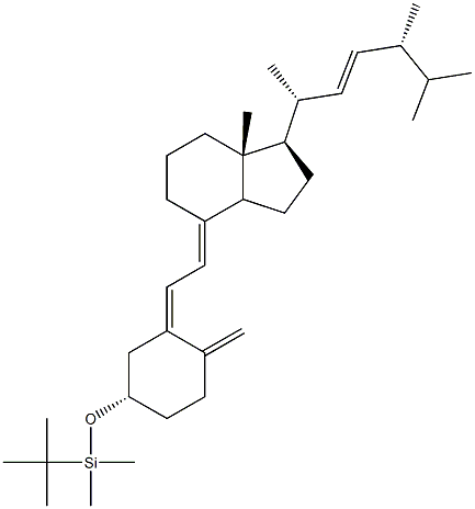 Vitamin D2 O-t-Butyldimethylsilyl Ether Structural