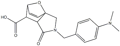 3-(4-DIMETHYLAMINO-BENZYL)-4-OXO-10-OXA-3-AZA-TRICYCLO[5.2.1.0(1,5)]DEC-8-ENE-6-CARBOXYLIC ACID