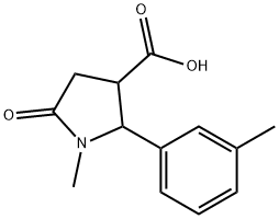 1-Methyl-5-oxo-2-m-tolyl-pyrrolidine-3-carboxylic acid