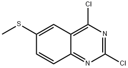 Quinazoline, 2,4-dichloro-6-(methylthio)- Structural