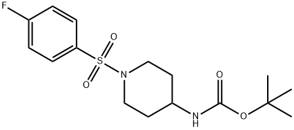 Carbamic acid, N-[1-[(4-fluorophenyl)sulfonyl]-4-piperidinyl]-, 1,1-dimethylethyl ester