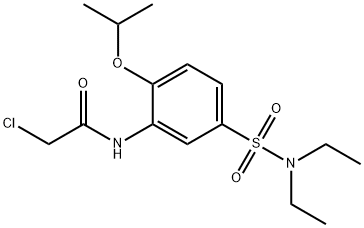 Acetamide, 2-chloro-N-[5-[(diethylamino)sulfonyl]-2-(1-methylethoxy)phenyl]- Structural