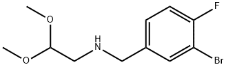 Benzenemethanamine, 3-bromo-N-(2,2-dimethoxyethyl)-4-fluoro- Structural