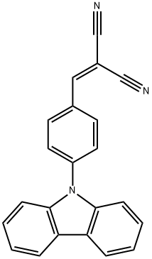 Propanedinitrile, 2-[[4-(9H-carbazol-9-yl)phenyl]methylene]- Structural