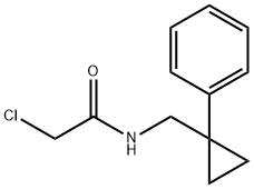 Acetamide, 2-chloro-N-[(1-phenylcyclopropyl)methyl]- Structural