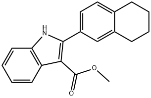 Methyl 2-(5,6,7,8-Tetrahydronaphthalen-2-yl)-1H-indole-3-carboxylate Structural