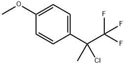 Benzene, 1-(1-chloro-2,2,2-trifluoro-1-methylethyl)-4-methoxy- Structural