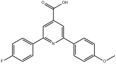 JR-9110, 2-(4-Fluorophenyl)-6-(4-methoxyphenyl)pyridine-4-carboxylic acid, 97% Structural