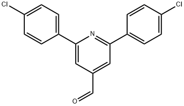 JR-9173, 2,6-Bis(4-chlorophenyl)pyridine-4-carbaldehyde, 97% Structural